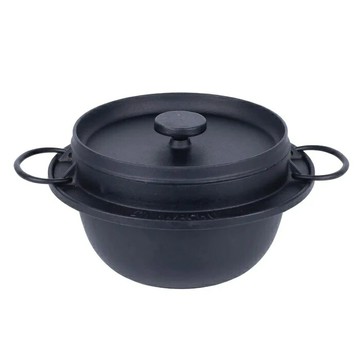 日本製 岩鑄 Iwachu 南部鐵器 IH 三合炊飯鍋 (湯鍋/燉鍋/電磁爐適用)