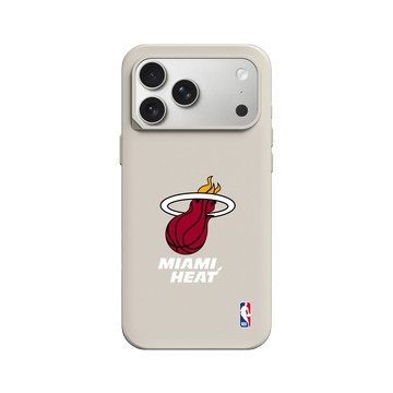 iPhone 17 Pro Max SolidX 貝殼灰 - NBA - Logo-邁阿密熱火 Miami Heat - Light