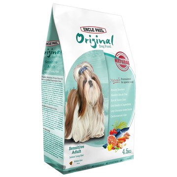 UNCLE PAUL 保羅叔叔 狗飼料 低敏室內長毛犬  雞蛋 + 深海魚  4.5kg  1袋
