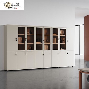 免運 快速出貨文件柜資料柜儲物柜員工帶鎖收納柜木質書柜辦公室置物柜辦公柜子