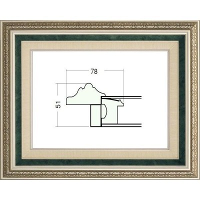 額縁 油絵 油彩額縁 樹脂製フレーム サイズ SM S グリーン 銀 緑