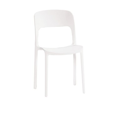 直人木業-VIRONCA白色休閒椅