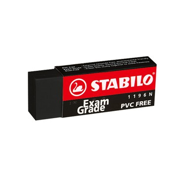 蝦皮隔日到貨 德國STABILO天鵝牌 黑色環保無毒橡皮擦1196N-大