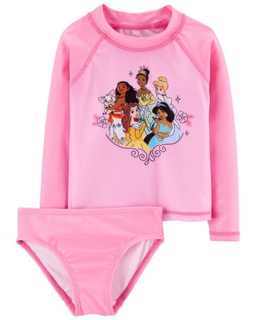 Toddler Disney Princess 2-Piece Rashguard Set