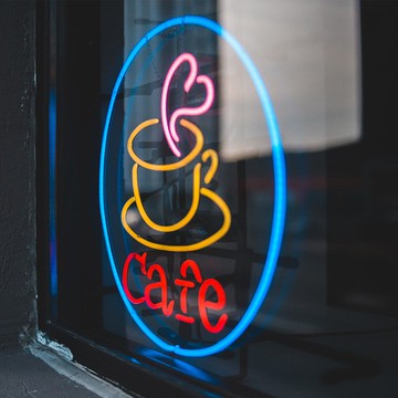 咖啡 霓虹燈 Coffee Shop Neon Sign 招牌 Logo