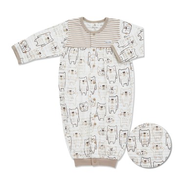 熊愛你長袍妙妙裝(天絲棉橫紋單面布)