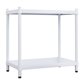 dayneeds 日需百備 極致工藝烤漆架/展示架/儲藏架/收納層架/層架/鐵架  60 x 45 x 60cm  白色  2層