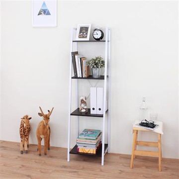 【頂堅】寬42公分-四層梯形廚房收納架/置物架/層架/書架(三色可選)