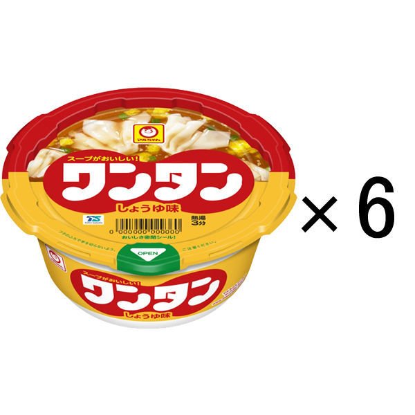 東洋水産マルちゃん ワンタン しょうゆ（醤油）味 1セット（6個） 東洋水産