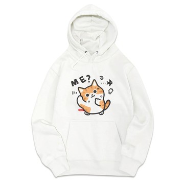 JZ TEE 橘貓-我的問題? 重磅刷毛連帽上衣