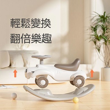 inhe搖搖馬溜溜車二合一周歲禮物寶寶小木馬兒童搖搖車嬰兒玩具 m8091