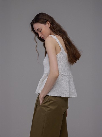 Low Knit Tank (Ivory)