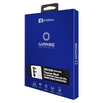 HODA 好貼 藍寶石單眼視覺設計鏡頭保護貼 鈦黑色  Samsung Galaxy S26 Ultra  1套