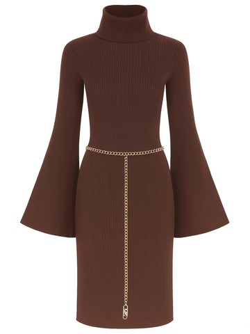 michael by michael kors knitted mini dress