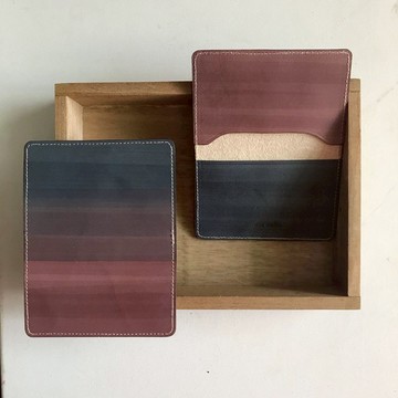 信用卡夾_超薄極簡版_木苺漸層墨藍_Card holder