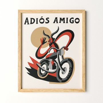 Adiós Amigo - 印刷畫/掛畫/海報