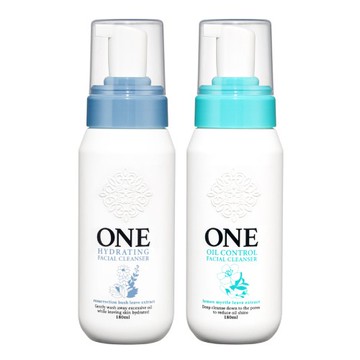 【蝦皮直營】ONE 全面淨化洗顏慕斯180ml(兩款任選 保濕/控油)