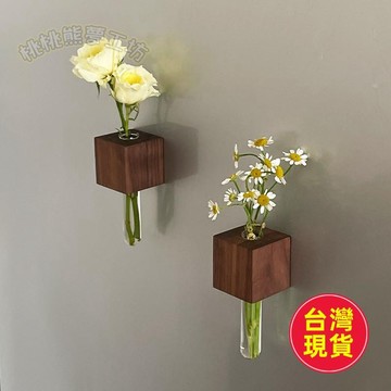 【創意冰箱貼】磁吸裝飾 冰箱裝飾 磁性貼 玻璃試管 芬頓花瓶 試管花瓶 水培玻璃瓶 水植物容器 植物裝飾 水培植物 玻璃