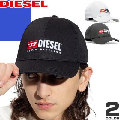 洗練されたデザインDIESEL　Corry-Div　キャップ　ブラック　新モデル