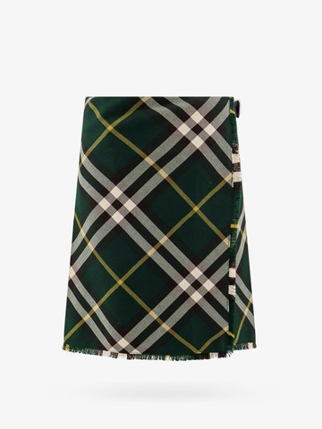 Wool skirt with burberry check motif - BURBERRY - gender_Woman