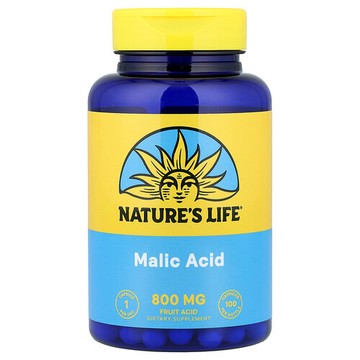 Nature's Life, 蘋果酸，800 毫克，100 粒素食膠囊