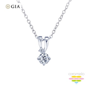 彩糖鑽工坊 GIA 0.30 D/VS2 北極光車工+3EX+H&A 鑽石項鍊