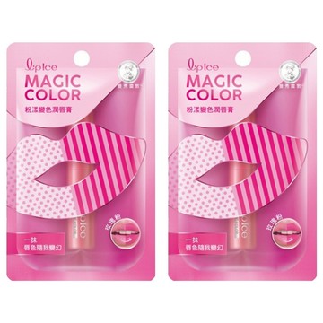 MENTHOLATUM 曼秀雷敦 粉漾變色潤唇膏 玫瑰粉 隨雙唇溫度變化  2g  2件