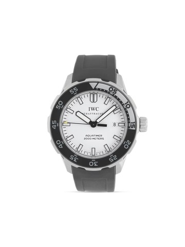 IWC Schaffhausen - pre-owned Aquatimer 44mm - men - Rubber/stainless steel - One Size - White