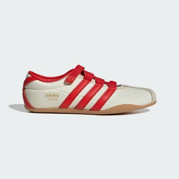 Adidas 愛迪達 Tokyo MJ W [IH3999] 女 休閒鞋 瑪莉珍鞋 復古鞋 薄底 米白 紅