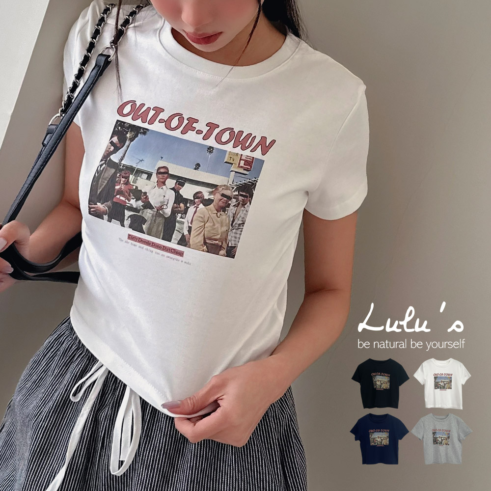 限時下殺/現貨/美式膠印照片短版上衣４色【A01250255】