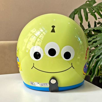 台灣公司貨 免運 可開票 臺灣三眼仔頭盔卡通聯名復古四分之三盔男女款電動車安全帽