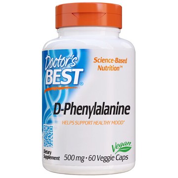 Doctor's Best D-Phenylalanine 500 mg - 60 Veggie Caps