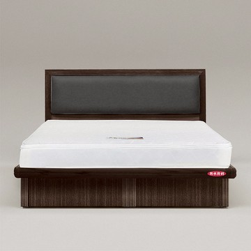 ASSARI-房間組二件(貓抓皮床片+後掀)單大3.5尺胡桃