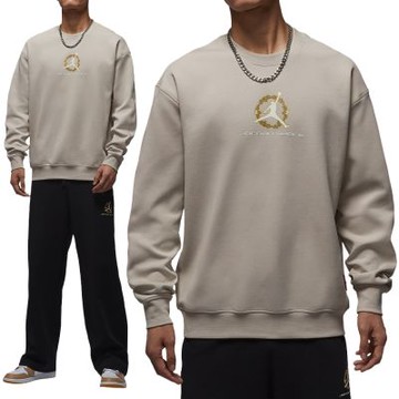 Nike As M J Df Sprt Hoop Crew CNY 男款 奶茶色 圓領 運動 長袖 IQ3953-236