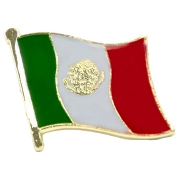 A-ONE 匯旺 國旗別針 墨西哥 15mm x 12mm x 1mm  1件