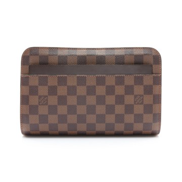 LOUIS VUITTON LV 路易威登 棕色 棋盤格帆布 Saint Louis Pochette 手拿包 N51993 【二手名牌BRAND OFF】