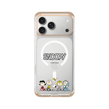 iPhone 17 Pro Max ClearX (MagSafe 兼容) 暖透橘 - 史努比 Snoopy - 經典-Snoopy齊聚時光