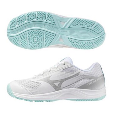 Mizuno 美津濃 排球鞋 女鞋 CYCLONE SPEED 5 白銀 V1GC258045