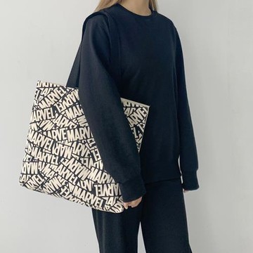 新款百搭大容量包包帆布報女單肩時尚韓版ins旅行學生手提托特包