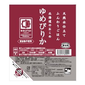 ふんわりごはん北海道産ゆめぴりか パックご飯 200ｇ x 48個 （2ケース）