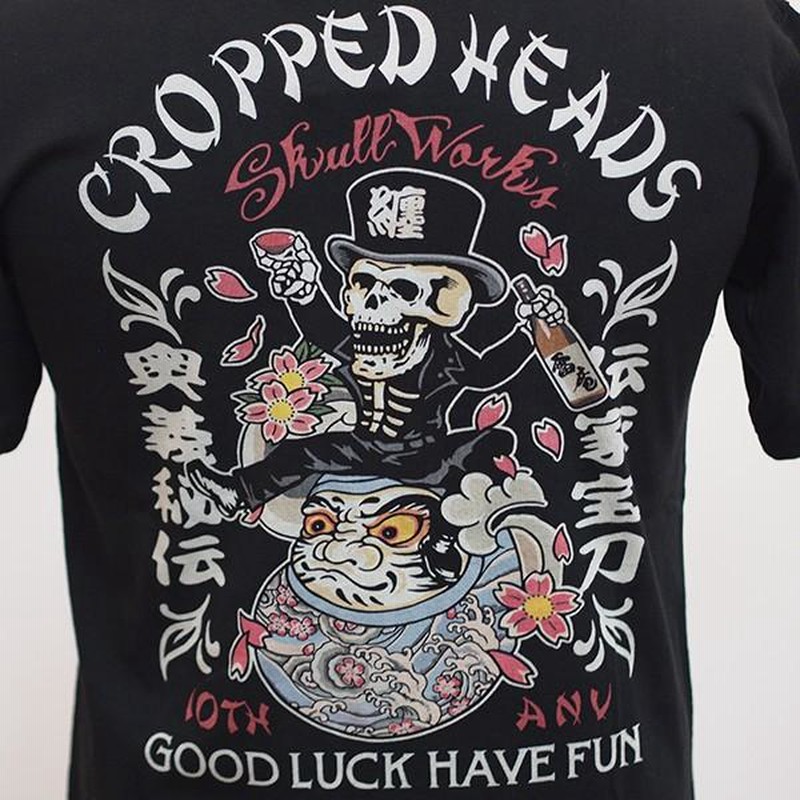 Skull Works スカルワークス 20%OFF SALE!! 黒達磨スカルＴシャツ