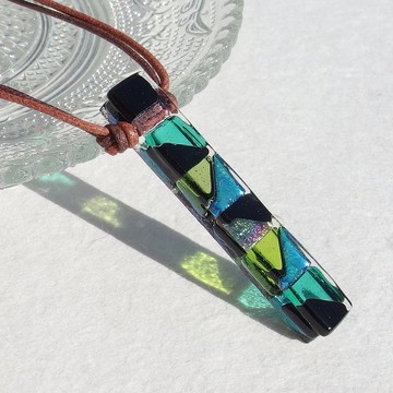 日式玻璃（是的【雞尾酒】【midori】）項鍊【定做】