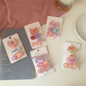 琳娜貝爾星黛露發夾粉嫩少女系卡子劉海夾甜美公主發卡頭飾邊夾