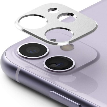 Apple iPhone 11 保護鏡頭金屬框 銀