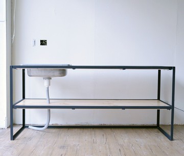 LOFT工業風木製洗手台