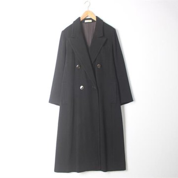 古著vintage 日本制 法國高端奢品 女 西裝領 羊毛呢 大衣外套2