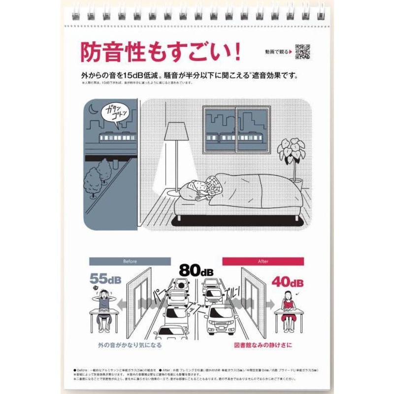 二重窓 プラマードU 2枚建 引違い窓 和紙調ガラス(W1501〜1870 H1801