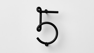 NakNak┃WIRE NUMBER 數字門牌 5 - 綠