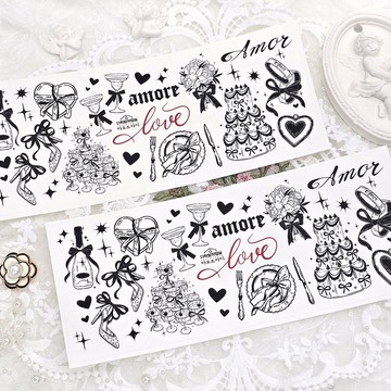 :Amor Party: 霧面透明貼紙