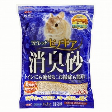【現貨】日本GEX檜木流系列消臭砂6.5L   日本國產木屑砂強力消臭  壓縮木屑65294 兔子消臭砂木屑